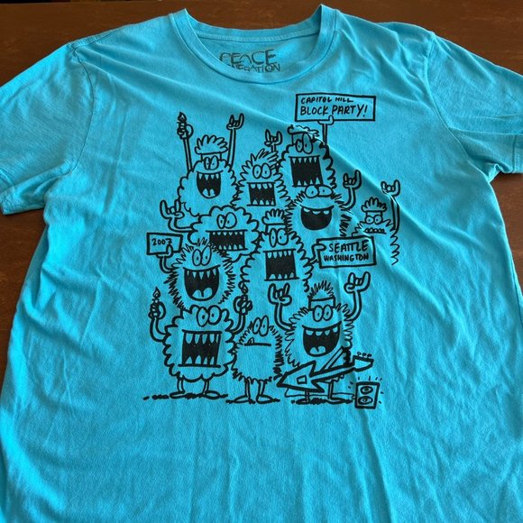 Peace Generation Seattle WA 2007 Capitol Hill Block Party retro vintage t-shirt - Picture 4 of 9